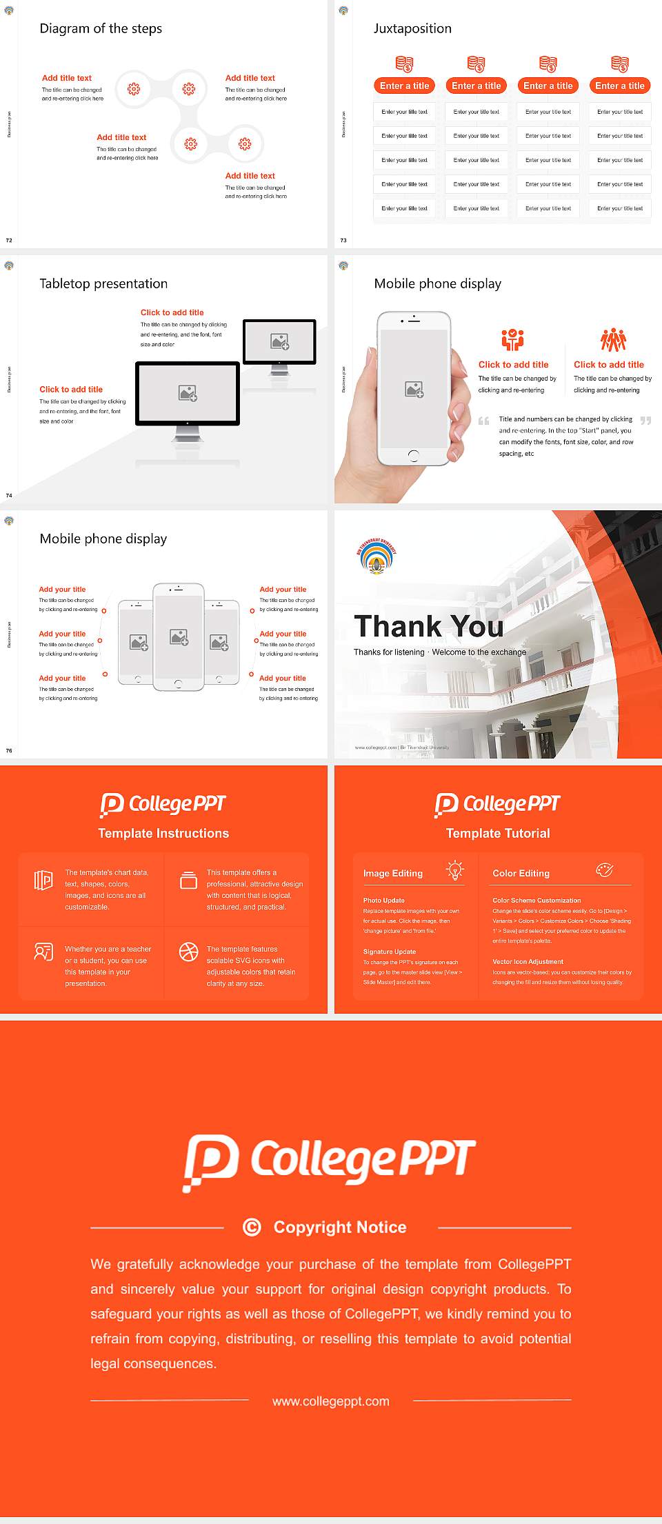 Bir Tikendrajit University Competition/Entrepreneurship Contest PPT Template4:3 ratio PPT effect preview image9