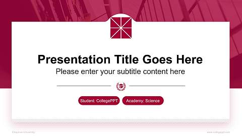 Chapman University National Scholarship Defense PPT Template