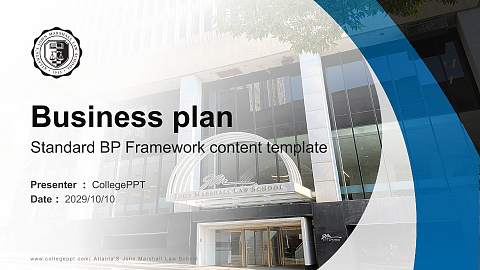Atlanta’S John Marshall Law School Competition/Entrepreneurship Contest PPT Template