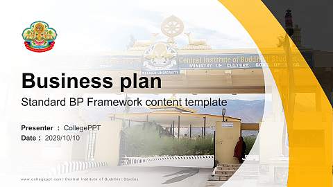 Central Institute of Buddhist Studies Competition/Entrepreneurship Contest PPT Template