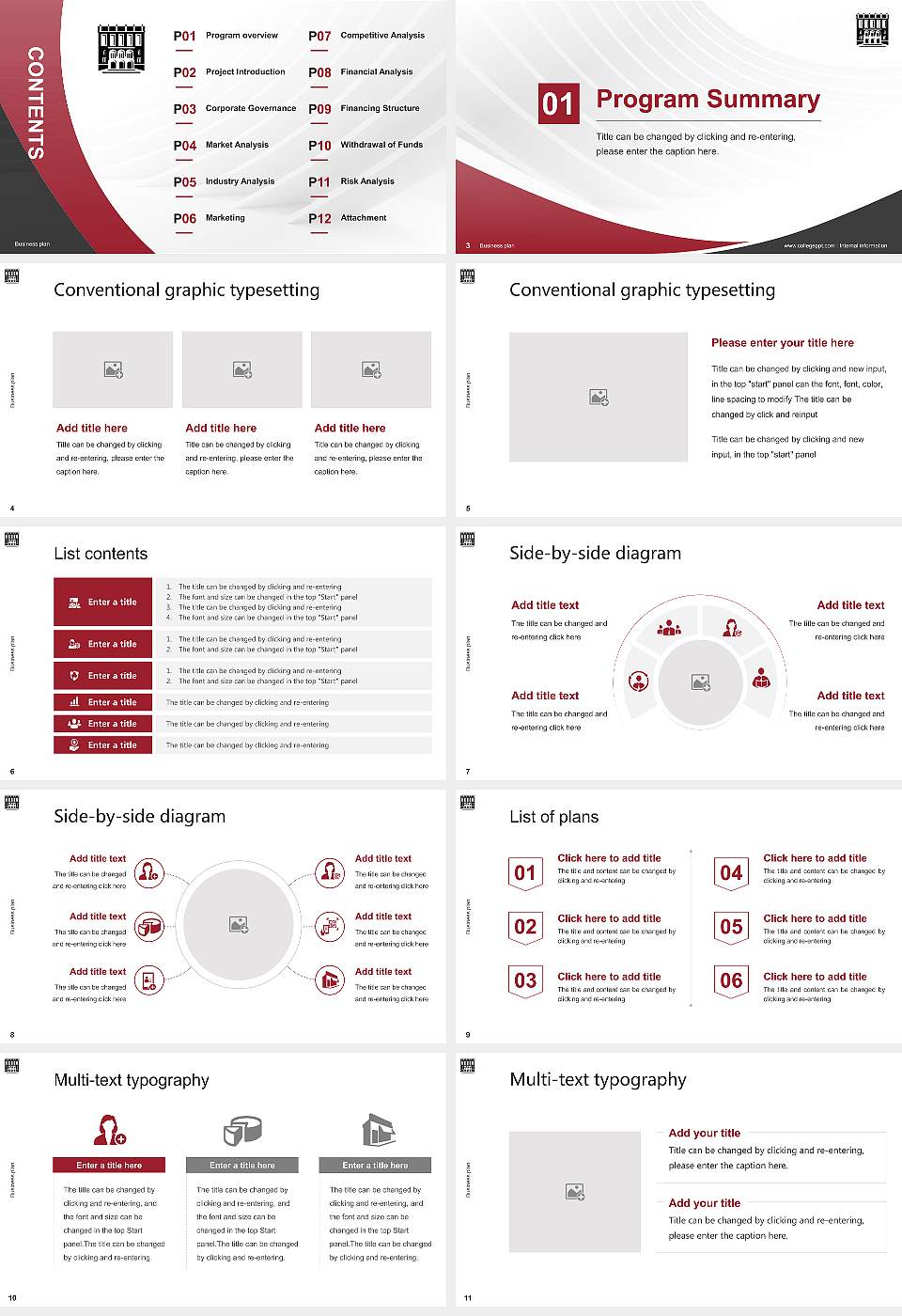 Albany Law School Competition/Entrepreneurship Contest PPT Template16:9 ratio PPT effect preview image2