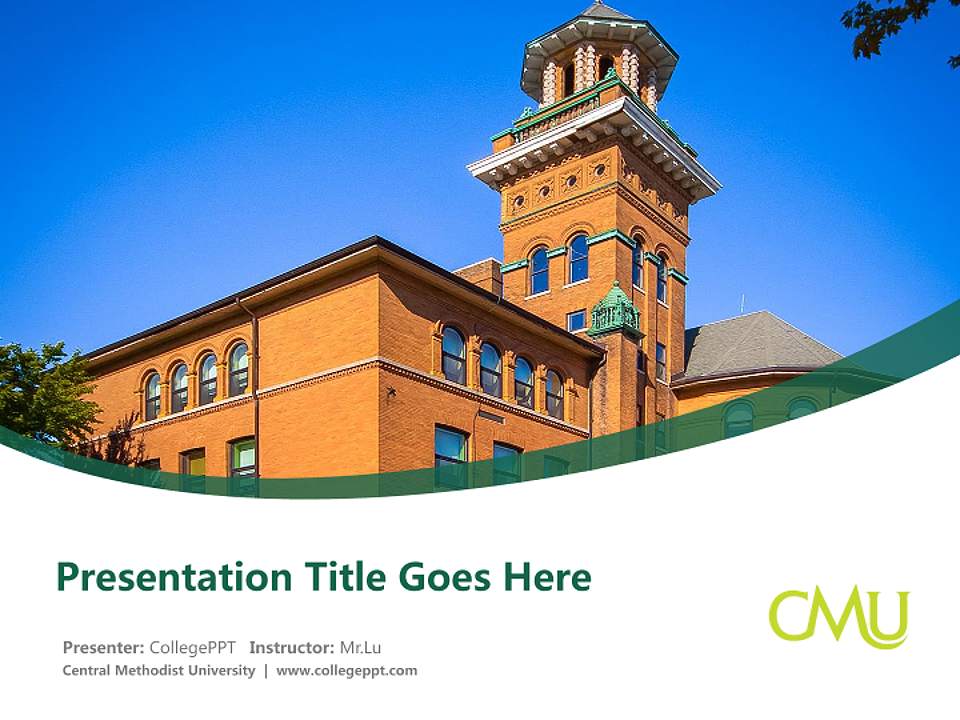 Central Methodist University Course/Courseware Creation PPT Template4:3 ratio PPT effect preview image5