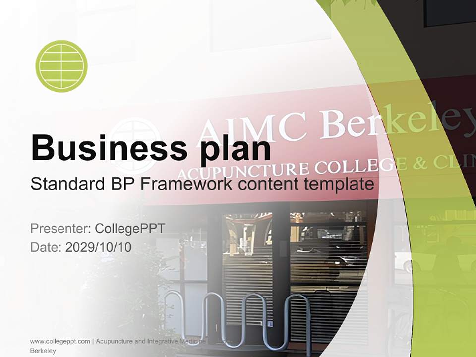 Acupuncture and Integrative Medicine College-Berkeley Competition/Entrepreneurship Contest PPT Template4:3 ratio PPT effect preview image9