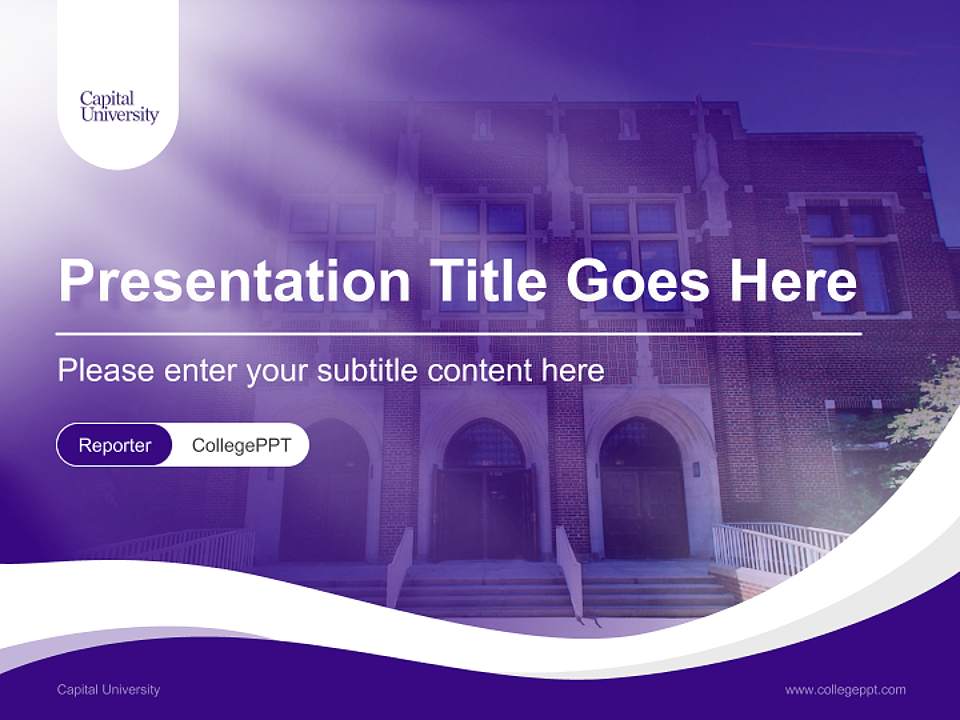 Capital University Lecture Sharing and Networking Event PPT Template4:3 ratio PPT effect preview image4