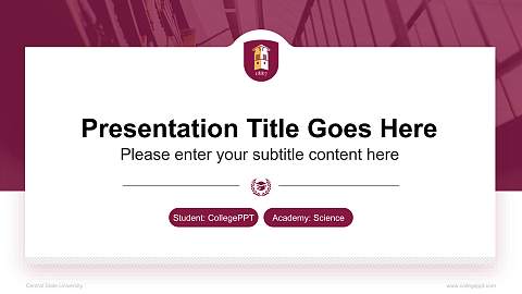 Central State University National Scholarship Defense PPT Template