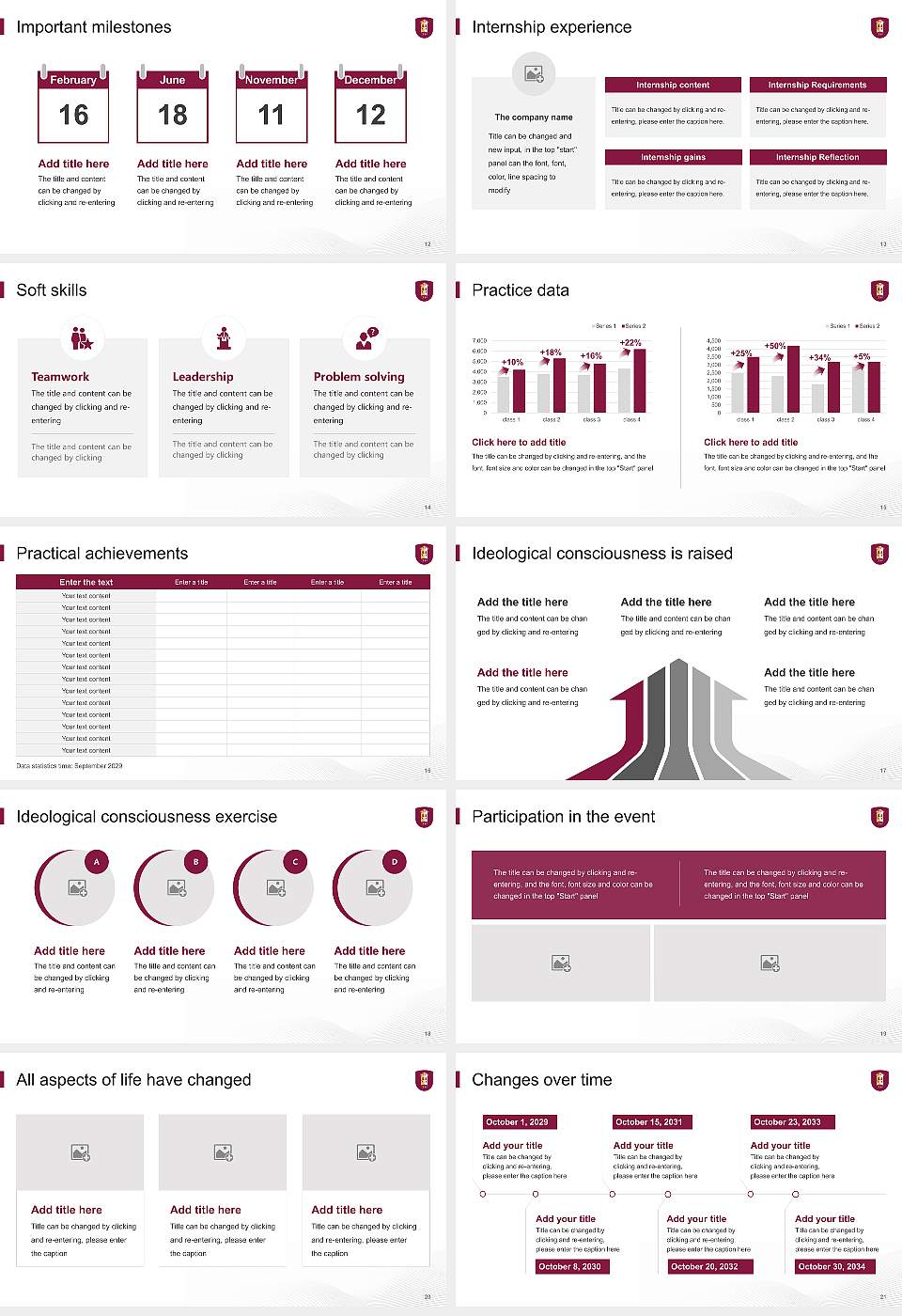 Central State University National Scholarship Defense PPT Template16:9 ratio PPT effect preview image3