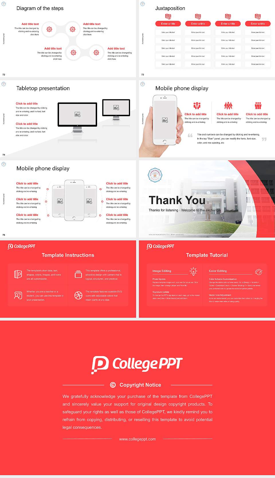 C.U. Shah University Competition/Entrepreneurship Contest PPT Template16:9 ratio PPT effect preview image9