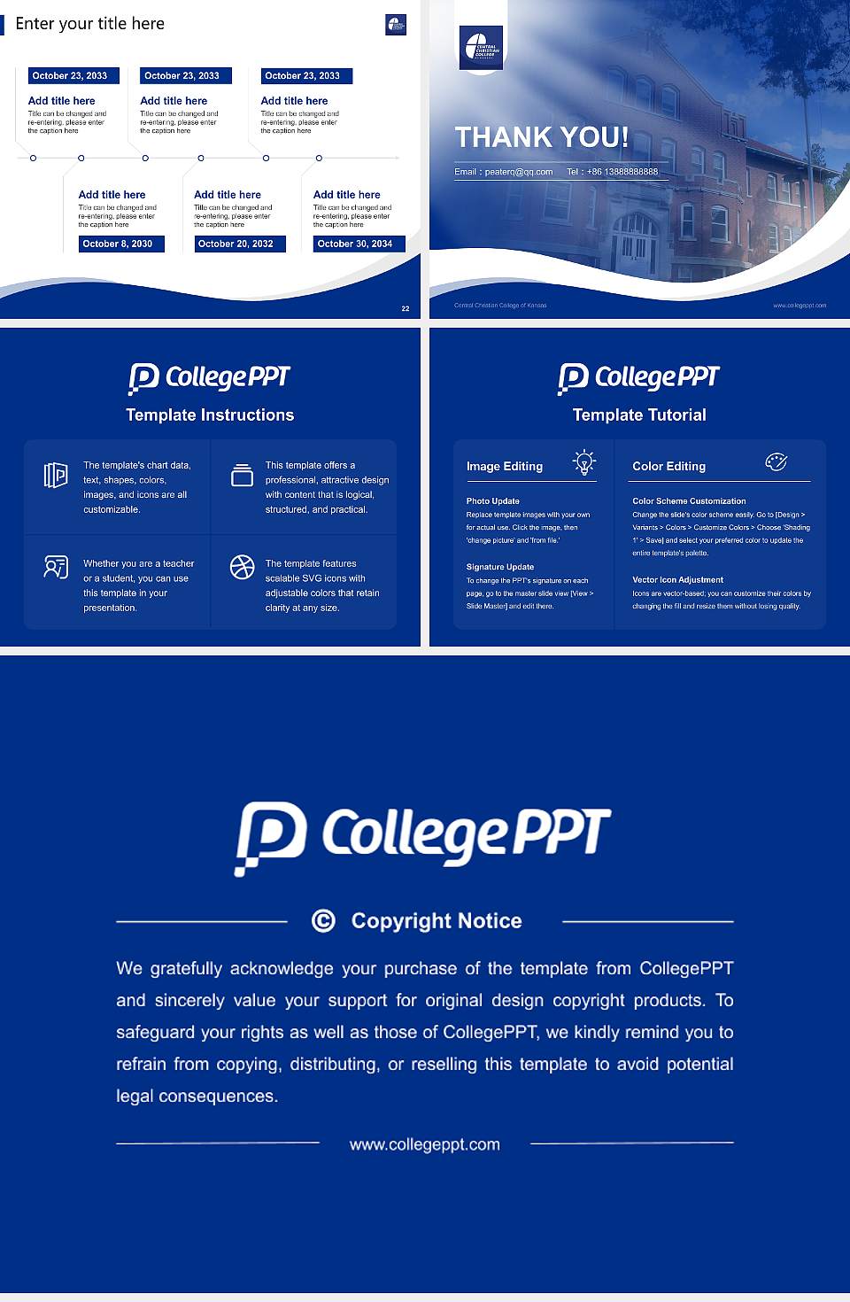 Central Christian College of Kansas Lecture Sharing and Networking Event PPT Template4:3 ratio PPT effect preview image4