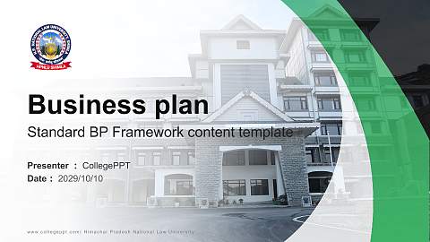 Himachal Pradesh National Law University Competition/Entrepreneurship Contest PPT Template