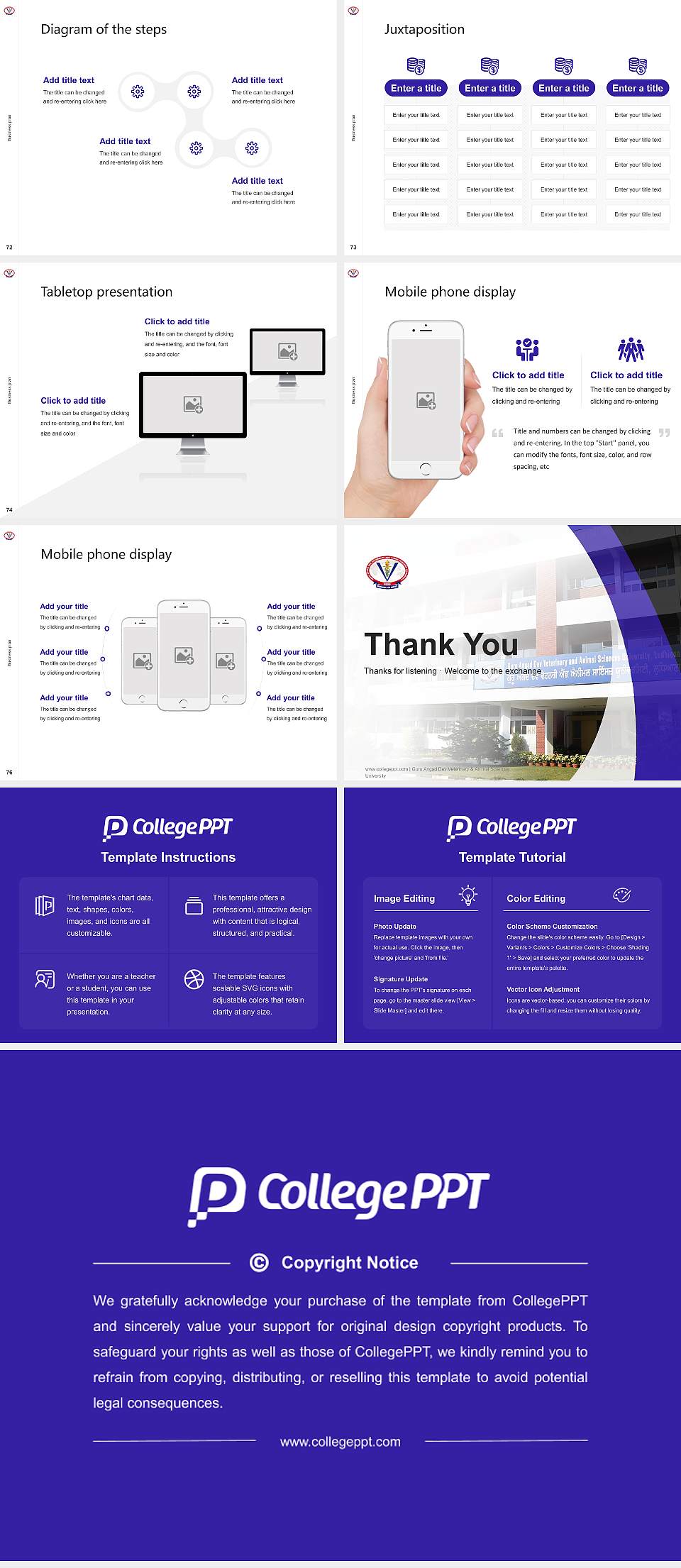 Guru Angad Dev Veterinary & Animal Sciences University Competition/Entrepreneurship Contest PPT Template4:3 ratio PPT effect preview image9