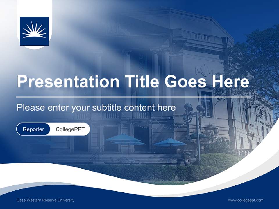 Case Western Reserve University Lecture Sharing and Networking Event PPT Template4:3 ratio PPT effect preview image4