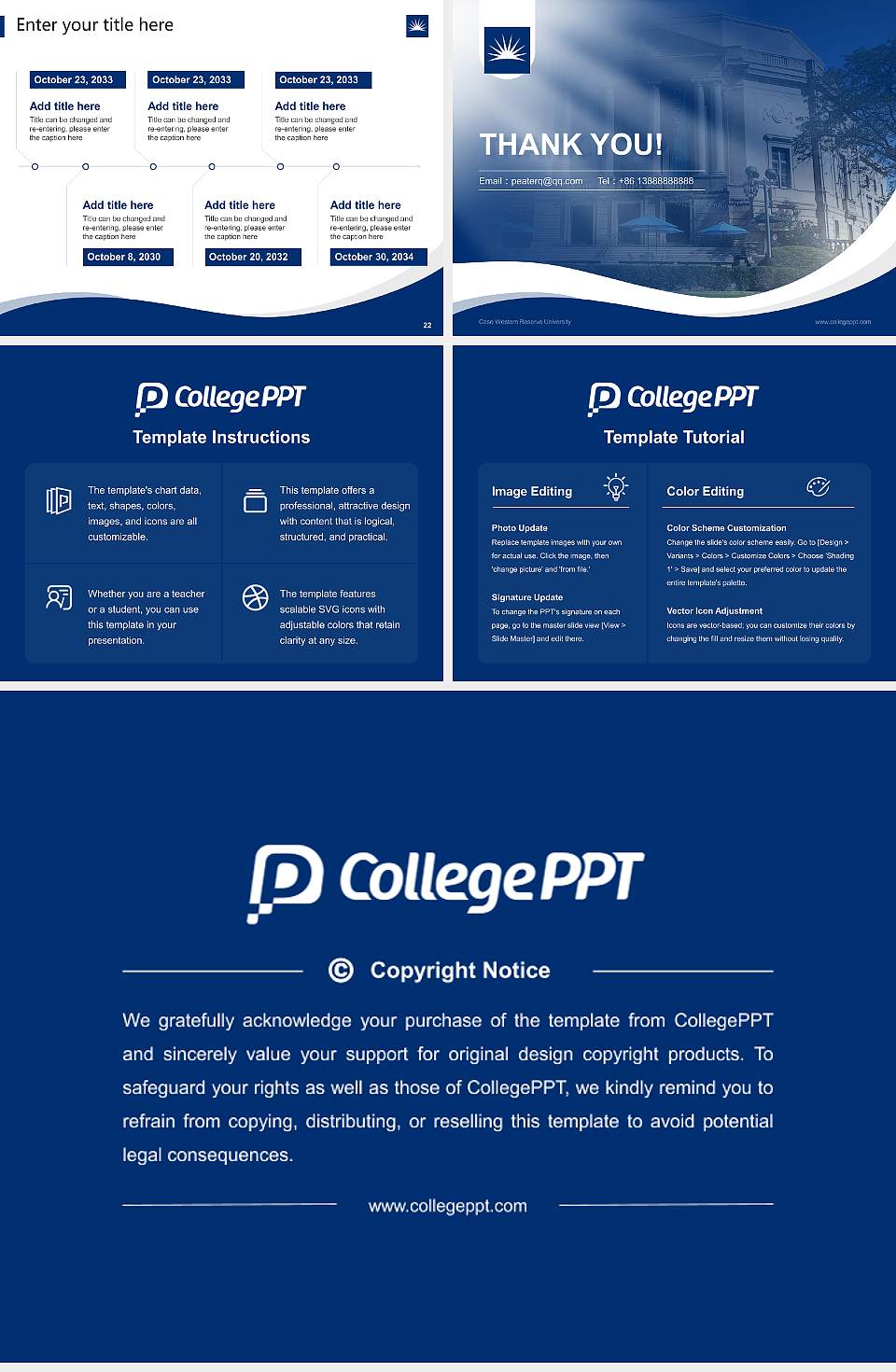 Case Western Reserve University Lecture Sharing and Networking Event PPT Template4:3 ratio PPT effect preview image4