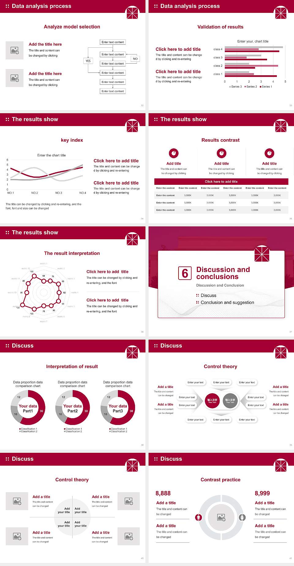 Chapman University Graduation Thesis Defense PPT Template4:3 ratio PPT effect preview image5