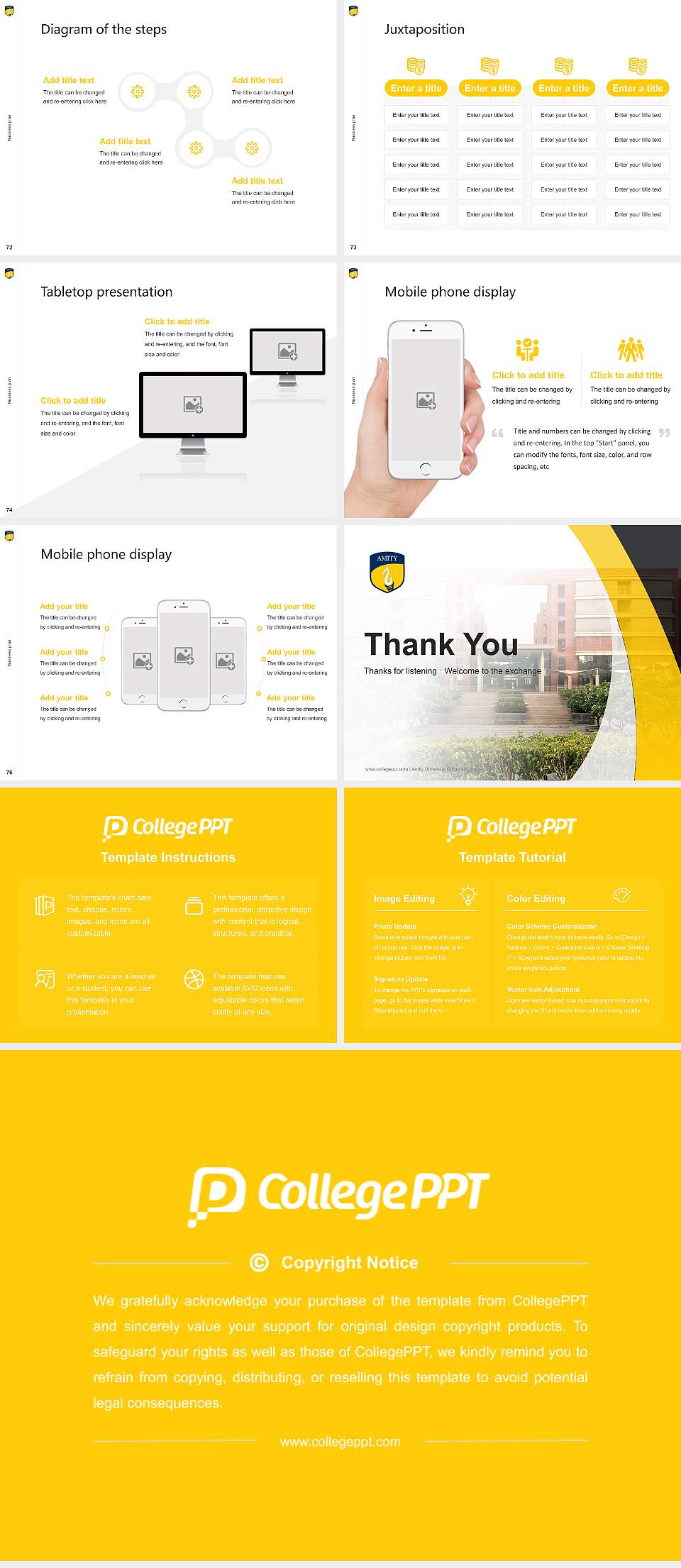 Amity University Gurugram, Haryana Competition/Entrepreneurship Contest PPT Template4:3 ratio PPT effect preview image9