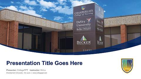 Chamberlain University – St. Louis Course/Courseware Creation PPT Template