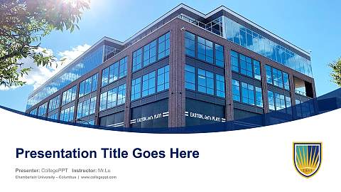 Chamberlain University – Columbus Course/Courseware Creation PPT Template