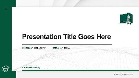 Castleton University Thesis Proposal/Graduation Defense PPT Template