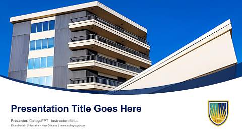 Chamberlain University – New Orleans Course/Courseware Creation PPT Template