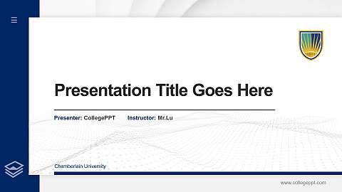 Chamberlain University Thesis Proposal/Graduation Defense PPT Template