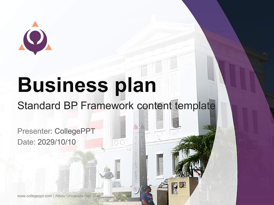 Albizu University-San Juan Competition/Entrepreneurship Contest PPT Template4:3 ratio PPT effect preview image9