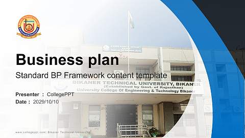 Bikaner Technical University Competition/Entrepreneurship Contest PPT Template