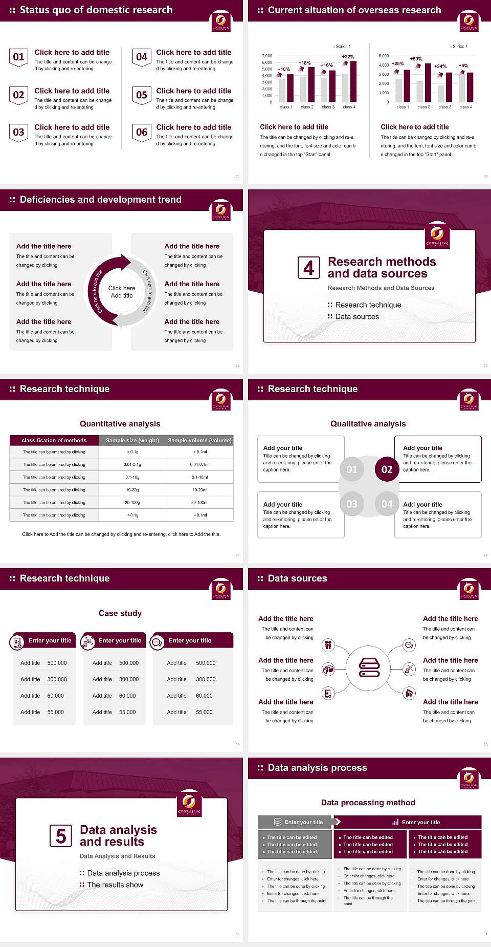 Central Penn College Graduation Thesis Defense PPT Template4:3 ratio PPT effect preview image4