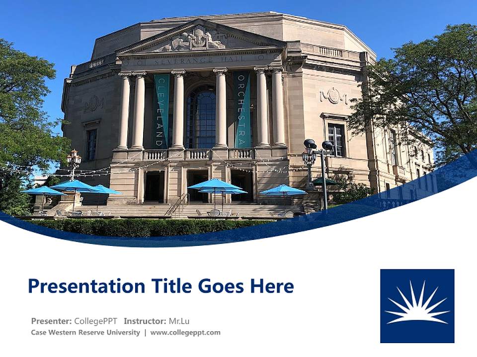 Case Western Reserve University Course/Courseware Creation PPT Template4:3 ratio PPT effect preview image5