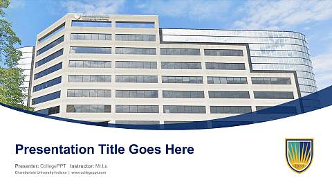 Chamberlain University-Indiana Course/Courseware Creation PPT Template