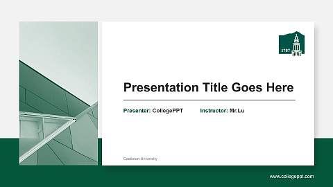 Castleton University General Purpose PPT Template