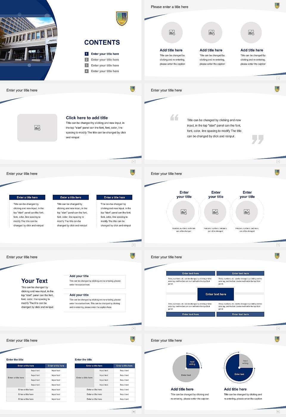 Chamberlain University-Virginia Course/Courseware Creation PPT Template16:9 ratio PPT effect preview image2