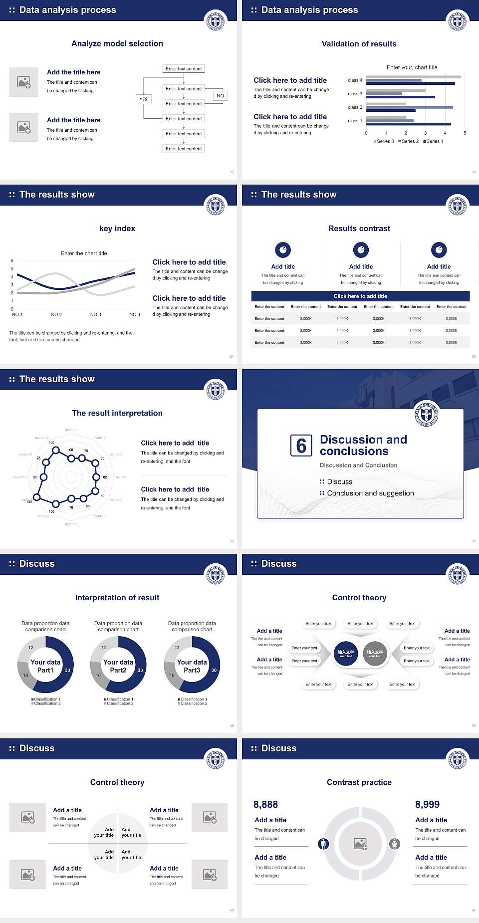 Calvin University Graduation Thesis Defense PPT Template4:3 ratio PPT effect preview image5