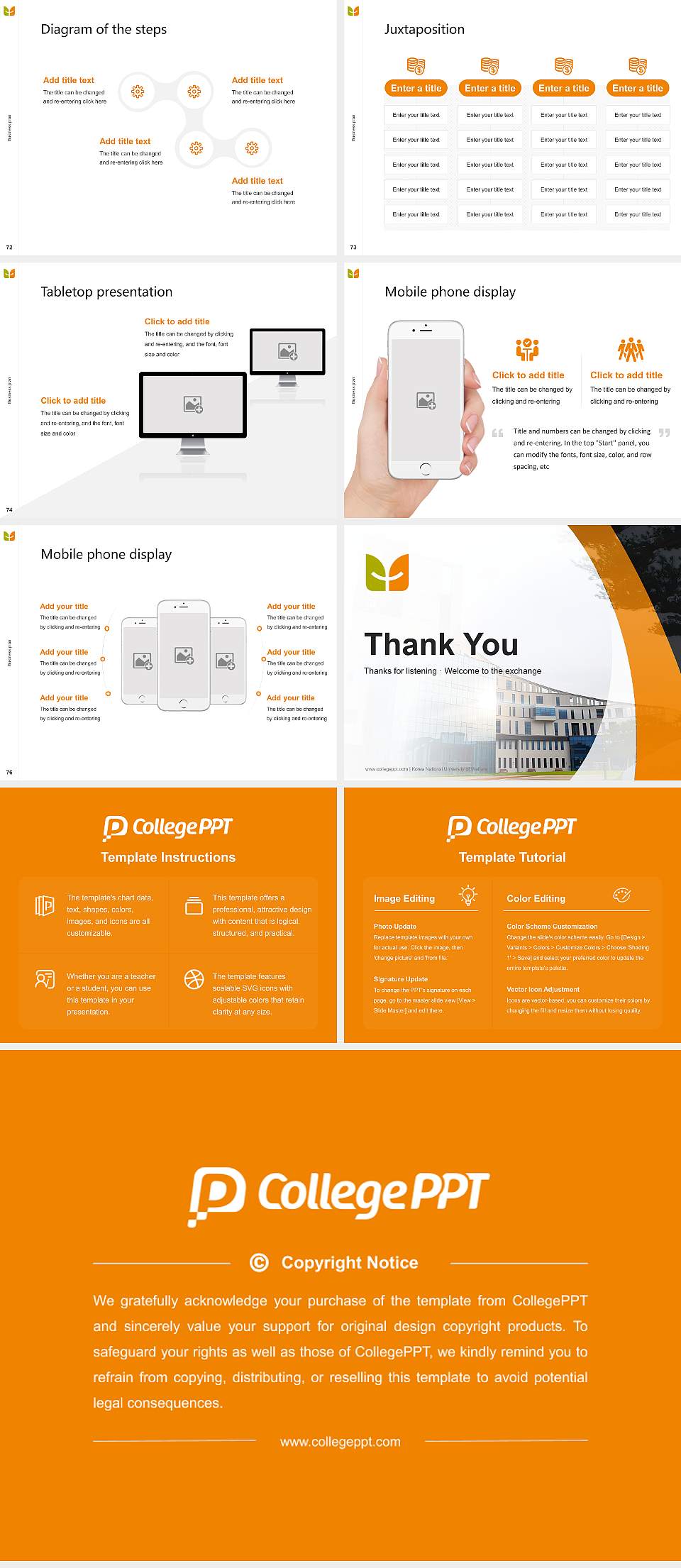 Korea National University of Welfare Competition/Entrepreneurship Contest PPT Template4:3 ratio PPT effect preview image9