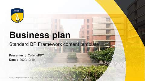 Amity University Gurugram, Haryana Competition/Entrepreneurship Contest PPT Template
