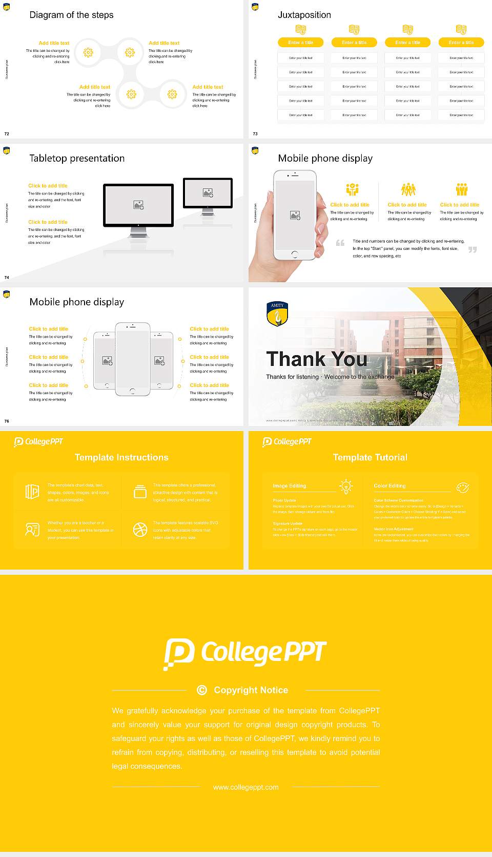 Amity University Gurugram, Haryana Competition/Entrepreneurship Contest PPT Template16:9 ratio PPT effect preview image9