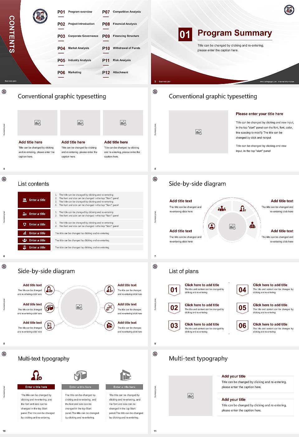 Alliance University Competition/Entrepreneurship Contest PPT Template16:9 ratio PPT effect preview image2