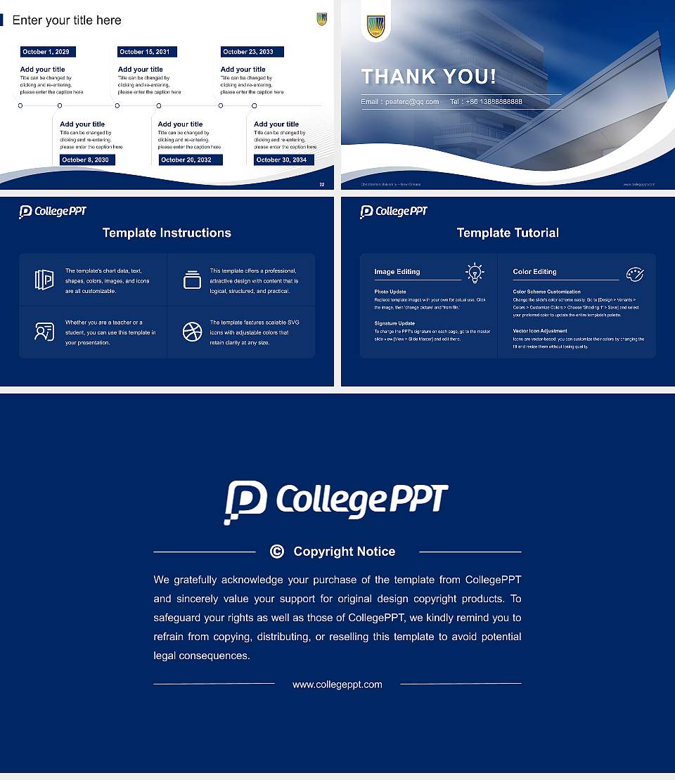 Chamberlain University – New Orleans Lecture Sharing and Networking Event PPT Template16:9 ratio PPT effect preview image4