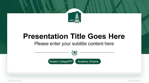 Castleton University National Scholarship Defense PPT Template