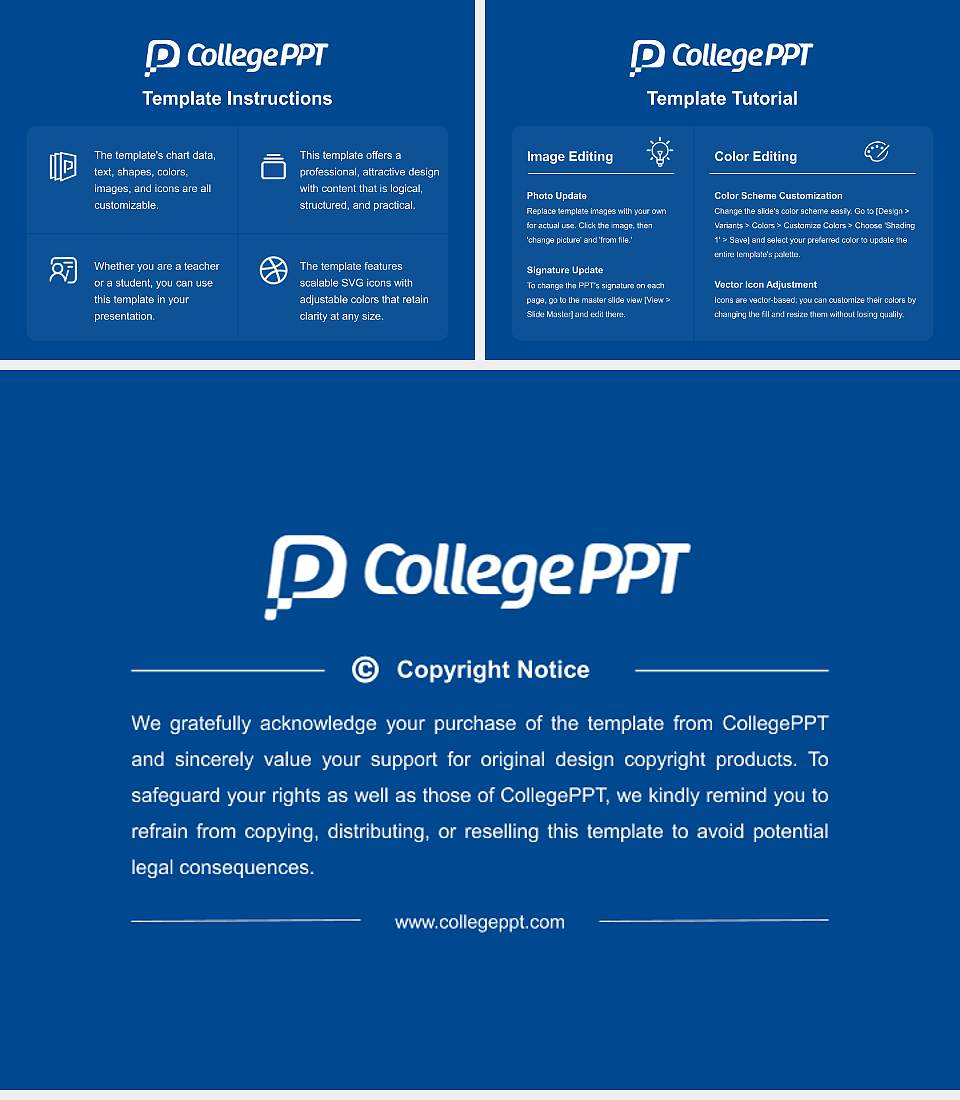 Catawba College Course/Courseware Creation PPT Template4:3 ratio PPT effect preview image5