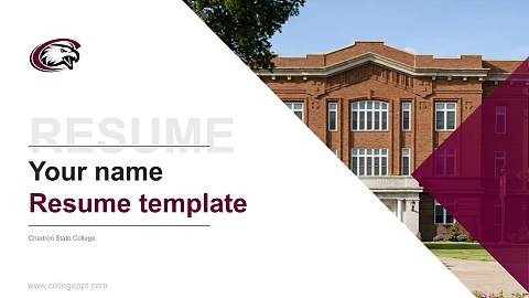 Chadron State College Resume PPT Template
