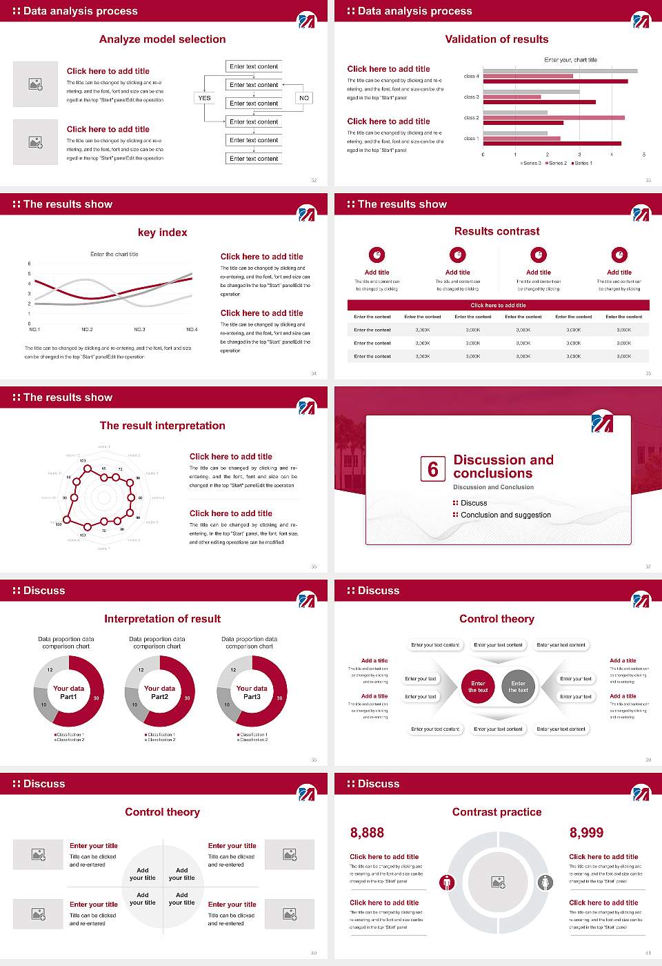 University of Massachusetts Global Graduation Thesis Defense PPT Template16:9 ratio PPT effect preview image5
