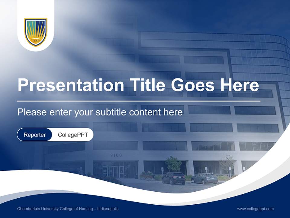 Chamberlain University College of Nursing – Indianapolis Lecture Sharing and Networking Event PPT Template4:3 ratio PPT effect preview image4