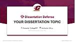 中央密歇根大学论文答辩PPT模板