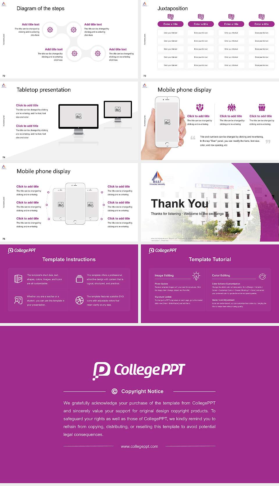 Bharatiya Engineering Science and Technology Innovation University Competition/Entrepreneurship Contest PPT Template16:9 ratio PPT effect preview image9
