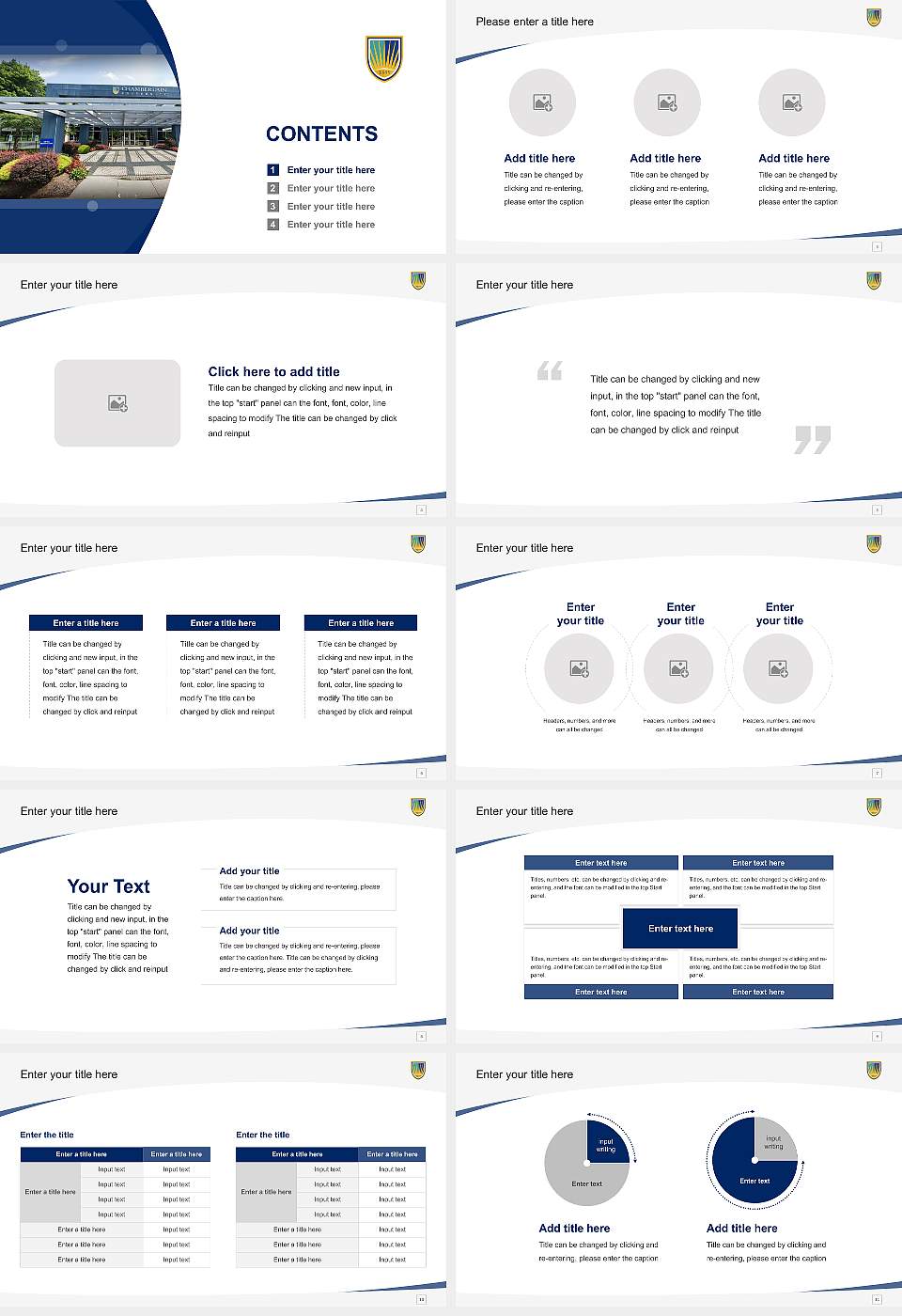 Chamberlain University – North Brunswick Course/Courseware Creation PPT Template16:9 ratio PPT effect preview image2