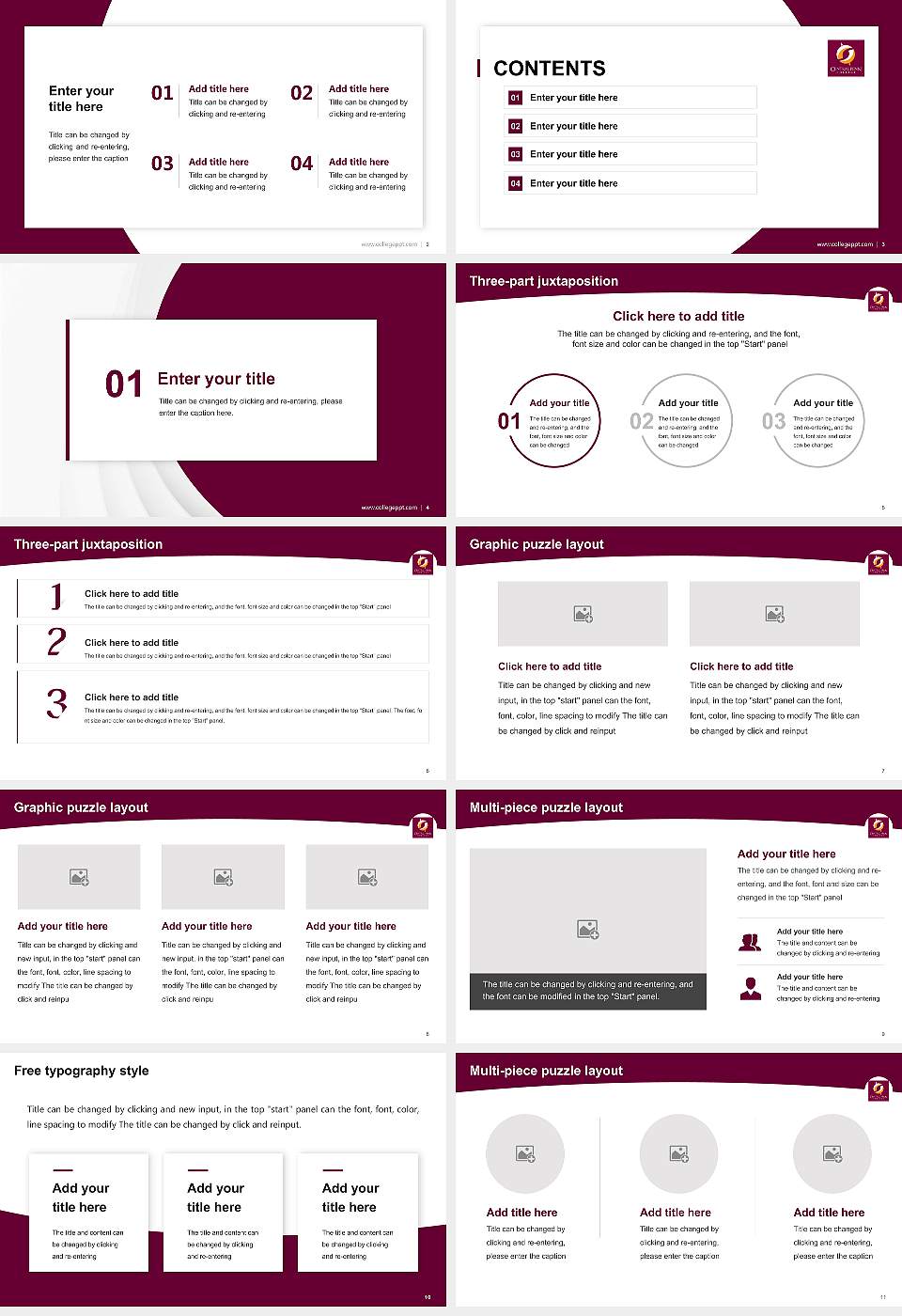 Central Penn College Academic Presentation/Research Findings Report PPT Template16:9 ratio PPT effect preview image2