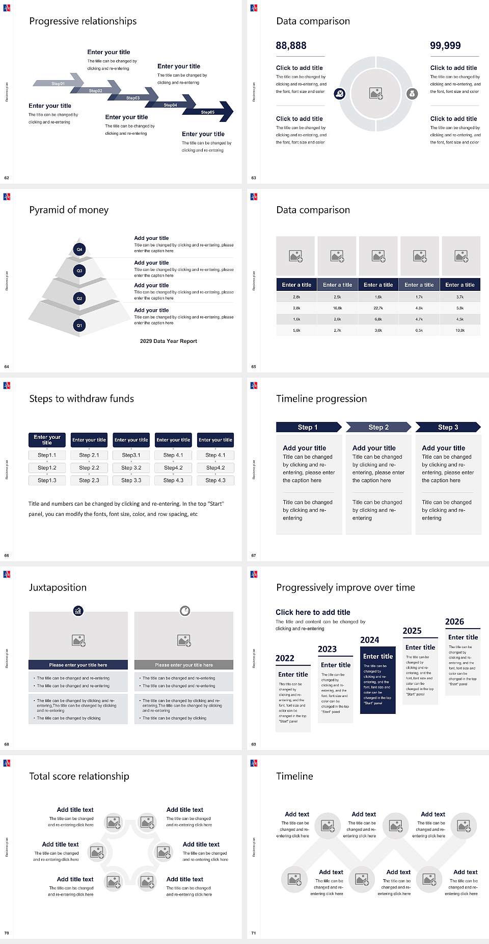 American University Competition/Entrepreneurship Contest PPT Template4:3 ratio PPT effect preview image8
