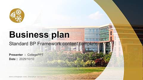 Chanakya University Competition/Entrepreneurship Contest PPT Template