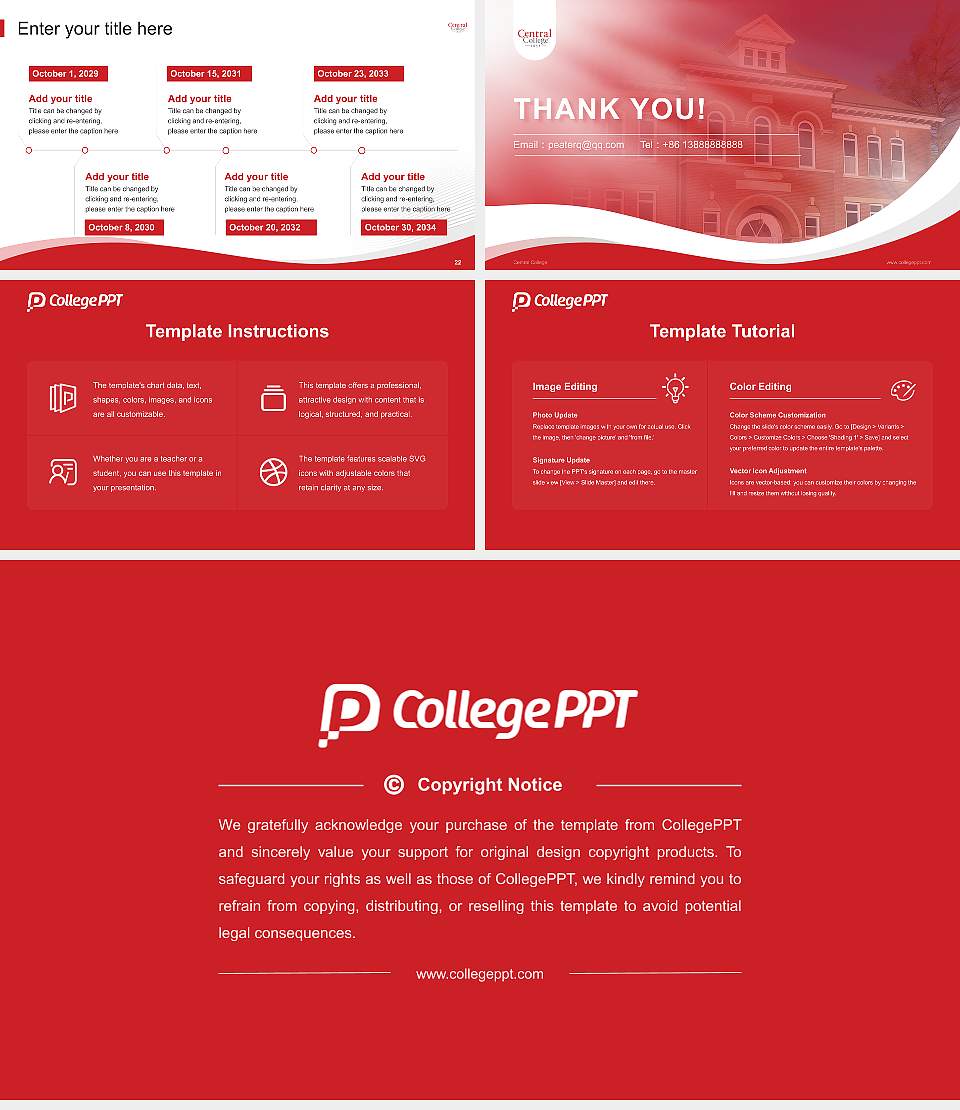 Central College Lecture Sharing and Networking Event PPT Template16:9 ratio PPT effect preview image4