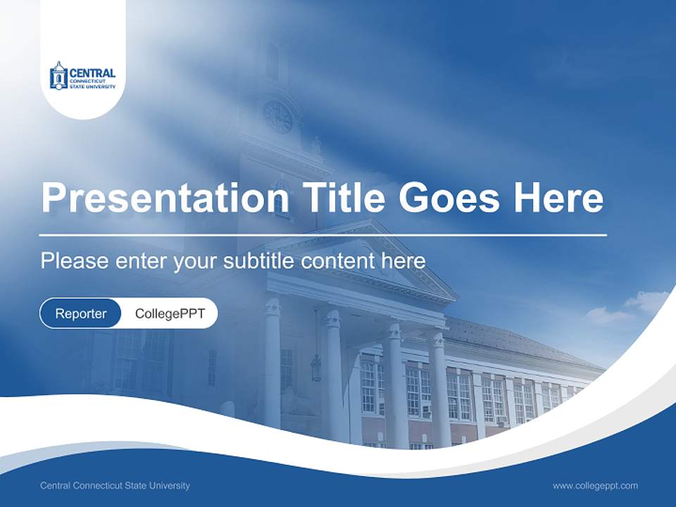 Central Connecticut State University Lecture Sharing and Networking Event PPT Template4:3 ratio PPT effect preview image4