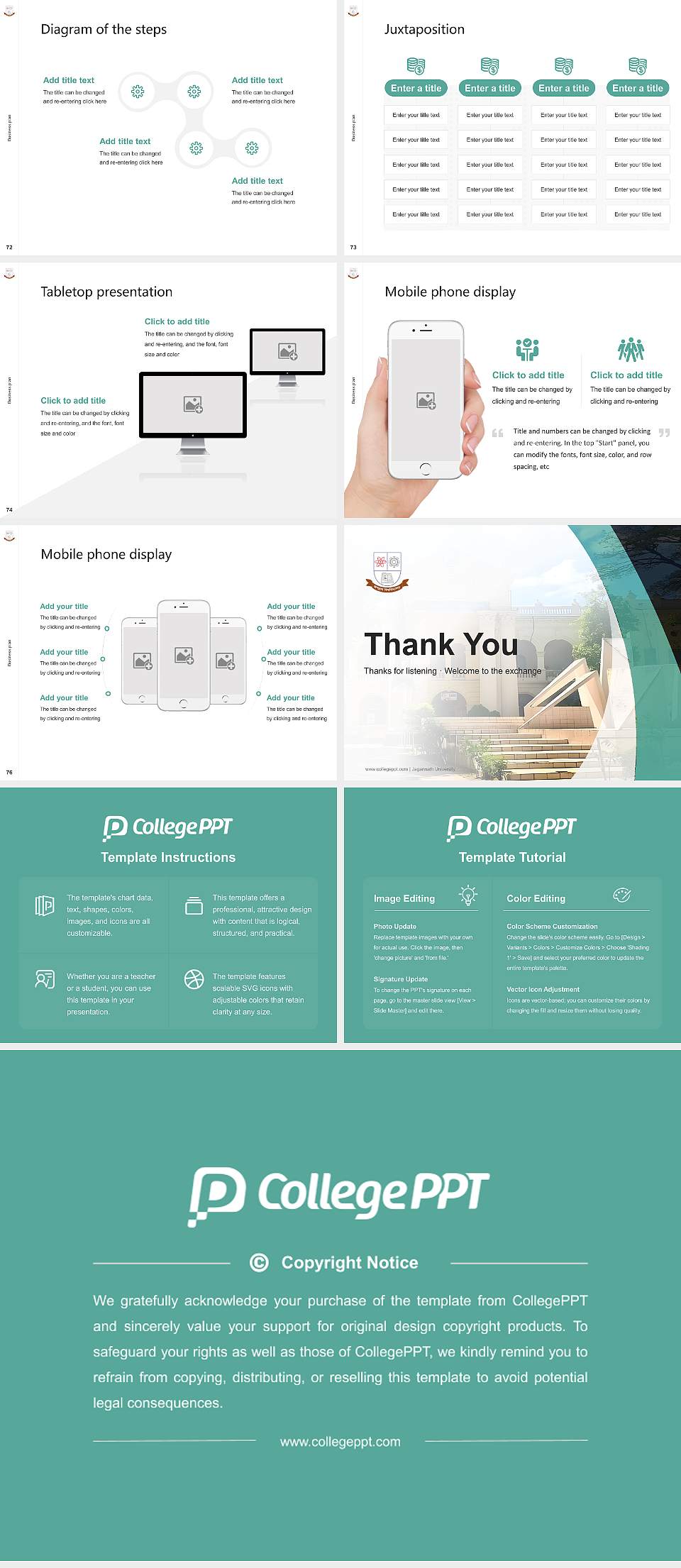 Jagannath University Competition/Entrepreneurship Contest PPT Template4:3 ratio PPT effect preview image9